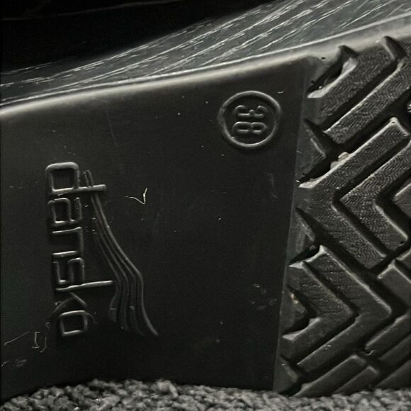 🔥🔥 DANSKO Petrol Iridescent Patent Leather Slip On Clogs Women EU 38 / US 7.5- - Picture 13 of 14